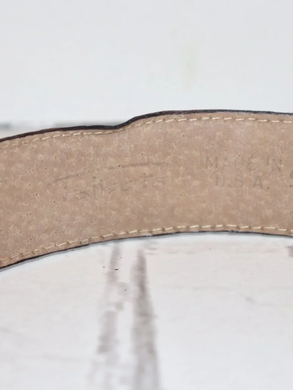 ✨ Talbots Croc‑Texture Leather Belt • Women’s Small ✨ Classic Talbots